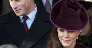 Eight months after her fairytale wedding to Prince William, Kate (pictured), then 29, joined the Royal Family for their annual festivities at Sandringham in December 2011