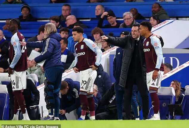 Unai Emery made a flurry of second half subs for Villa that changed the game against Chelsea