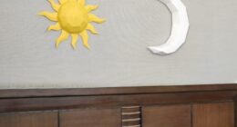 I Couldn’t Find Affordable Wall Art, So I Designed A Low-Poly “Sun & Moon” Out Of Paper