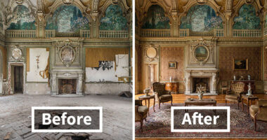 I Photograph Abandoned Places And Used AI To Show What They Looked Like Before Decay (20 Pics)