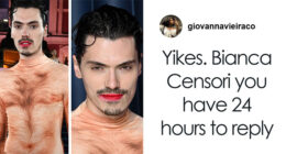 Influencer Lyas Medinia Stuns British Fashion Awards With Extremely Graphic Gaultier Bodysuit