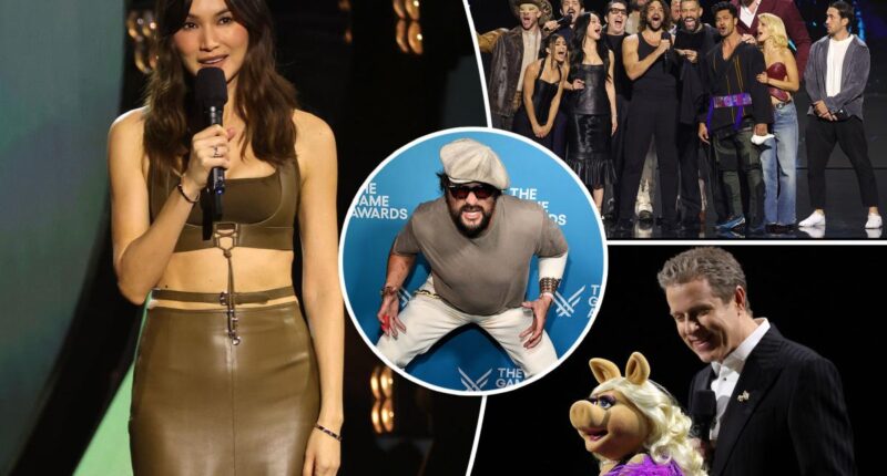 Jason Momoa, Miss Piggy nerd out at the Game Awards