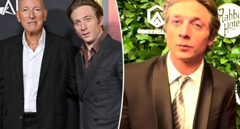 Jeremy Allen White reveals Bruce Springsteen texted him 'almost every night' while filming biopic