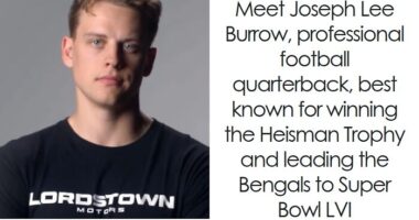 Joe Burrow: Bio And Career Highlights