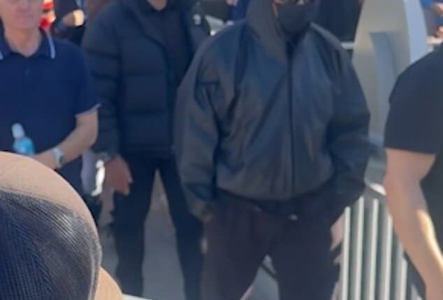 Kanye West enjoyed a day at Disneyland with his sons Saint, Psalm, daughter Chicago, and wife Bianca Censori on Sunday