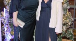 Brian Mcfadden and his family stepped out to enjoy a festive night on Friday for Keith Duffy's Foundation ChristmasBall at the Mansion House in Dublin (Molly and Lilly-Sue, pictured)