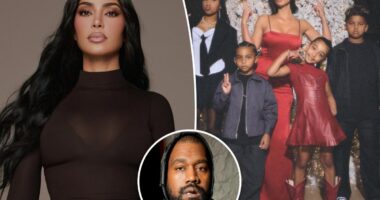 Kim Kardashian jokes about being 'cringiest mom on the planet' to 4 kids with Kanye West