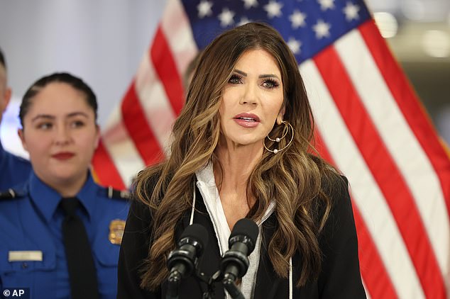 Kristi Noem told Donald Trump to institute a 'full travel ban' on several countries that are sending 'killers, leeches and entitlement junkies' to the United States