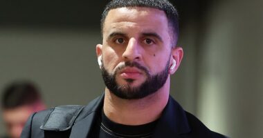 Kyle Walker and Lauryn Goodman were in the same restaurant as each other - the first time they've in the same room together since their court battle