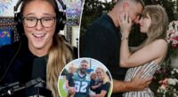 Kylie Kelce doubts Travis' claim he 'never' argues with Taylor Swift