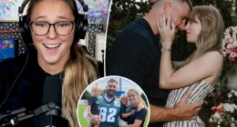 Kylie Kelce doubts Travis' claim he 'never' argues with Taylor Swift