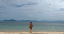 Lily James stunned in a bikini on Sunday as she reflected on an idyllic island break in Australia that 'healed and restored' her after a busy work year