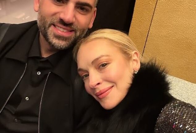 Lindsay Lohan continued to show off her incredible youthful glow as she cozied up to her husband Bader Shammas for a rare selfie on Tuesday