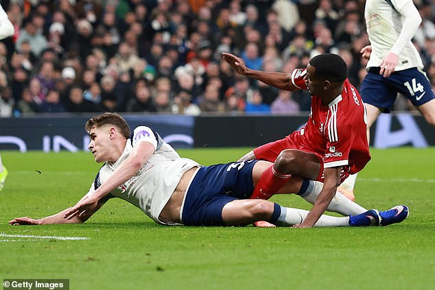 Alexander Isak has suffered a fractured leg after Micky van de Ven's challenge on him