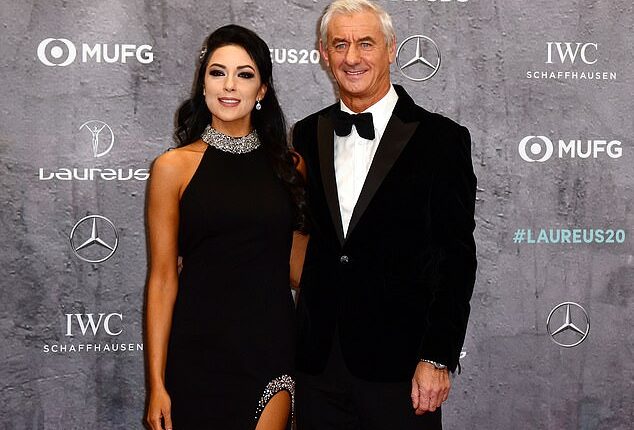 Ian Rush has thanked his fiancee Carol Anthony (left) for being by his side after a health scare earlier this month
