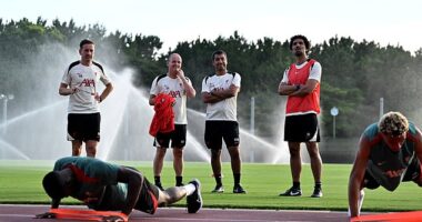 Aaron Briggs, far left, has been let go by Liverpool amid their issues at defending and scoring from set-pieces this season