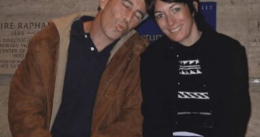 Pictured: Jeffrey Epstein and Ghislaine Maxwell together in an undated photo released by the Department of Justice on Friday