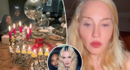 Madonna, 67, goes makeup-free to celebrate Hanukkah with much-younger boyfriend Akeem Morris, 29, and kids