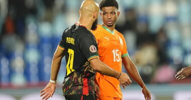 Amad Diallo came up against his Man United team-mate Bryan Mbeumo with the spoils shared
