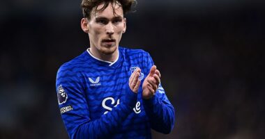 Man United are monitoring James Garner's situation as they consider midfield enforcements