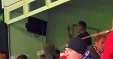 Former Manchester United winger Antony was spotted taunting Sevilla fans from the stands during Real Betis's derby victory