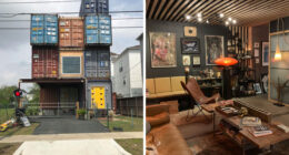 Man Uses 11 Shipping Containers To Build His 2,500 Square Foot Dream House, And The Inside Looks Amazing