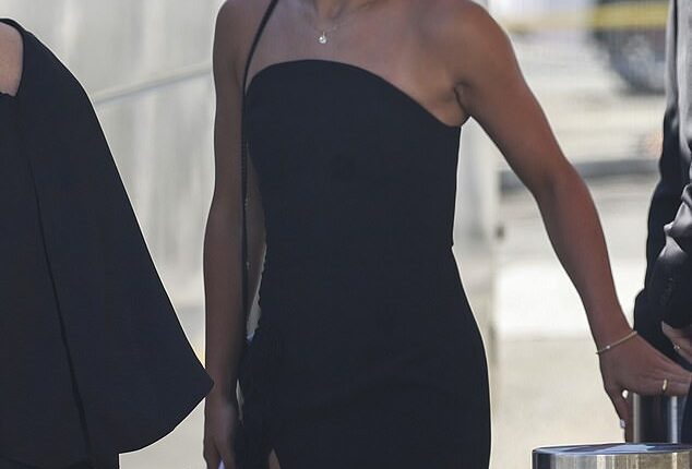 A host of Matildas stars arrived at the stunning Dionysus Villa in Perth to toast their captain Sam Kerr and her new wife, Kristie Mewis (Pictured: Steph Catley)