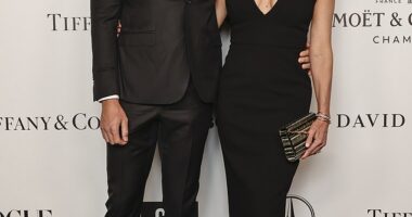 Megan Gale has revealed that she secretly married her longtime partner Shaun Hampson late last year in an ultra-private ceremony. Both pictured