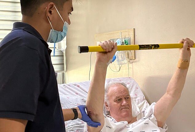 Mr Markle has been doing daily physiotherapy in hospital to build up his strength