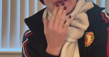 Melanie Sykes, 55, has revealed she is in 'so much pain' in an Instagram clip shared on Sunday, after she was diagnosed with an autoimmune condition, which has left her 'two-thirds bald'