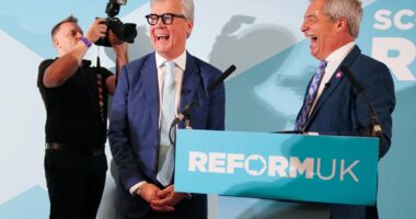 Millionaire Tory donor Malcolm Offord, who was made a peer under Boris Johnson, defects to Reform UK in boost to Nigel Farage
