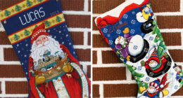 My Mom Has Been Making Needlepoint Christmas Stockings For Our Family For Decades, And Here Are Some Of Her Beautiful Works