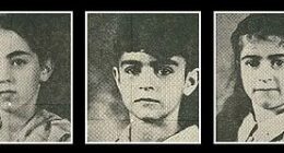 Five Sodder children (l-r) Maurice, 14; Martha Lee, 12; Louis, 10; Jennie, 8; and Betty, 5 - who reportedly perished in the Christmas Eve house fire on December 24, 1945