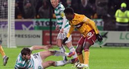 Tony Ralston fails to get to grips with Ibrahim Said during 2-0 defeat to Motherwell