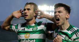 Swedish midfielder Benjamin Nygren scored twice in Celtic's 4-2 victory over Livingston
