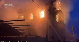 Vladimir Putin unleashed savage overnight strikes on Kyiv, hammering residential tower blocks and energy infrastructure just hours before Volodymyr Zelensky is due to meet Donald Trump in Florida for talks on a US-brokered peace plan