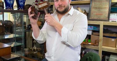 Yorkshire Heritage Hero Angus Ashworth told how cupboards, attics and especially garden sheds can hide collectable items