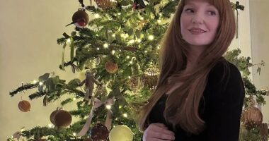 Nicola Roberts, 40, has announced the joyful news she is pregnant and expecting her first child with her fiancé Mitch Hahn