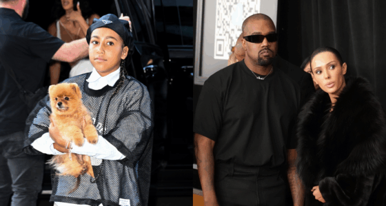 North West Facial Expression Holiday Photo Ye Kanye West Bianca Censori Family Disney Kim Kardashian