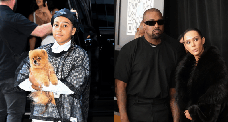 North West Facial Expression Holiday Photo Ye Kanye West Bianca Censori Family Disney Kim Kardashian