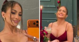 Odd Detail In Jennifer Lopez’s Christmas Photo Has People Calling Out Her Photoshop Skills