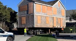 House moving has been a long tradition in Nantucket since the 1700s. Residents who wish to demolish their homes must allow a 30-day period where residents can snap it up for free and move it to a different location - some homes are even worth millions