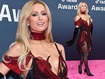Paris Hilton takes the plunge in eye-popping outfit as she leads star parade at first US TikTok Awards