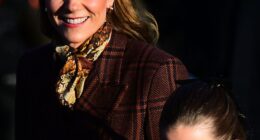 Kate beamed a wide smile as she arrived at Sandringham with Princess Charlotte, 10