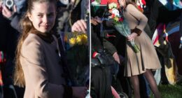 Princess Charlotte poses for fan selfies during Christmas Day walk