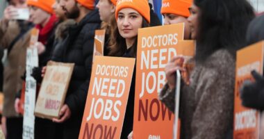 Resident doctors in England begin strike after rejecting government’s pay offer