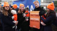 Resident doctors say ‘the system is breaking’ as they begin five-day strike over jobs and pay row