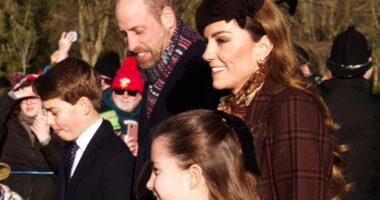 Royal family gather at Sandringham on Christmas Day - without disgraced Andrew