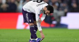 Bruno Fernandes suffered a hamstring injury during Man United's defeat by Aston Villa