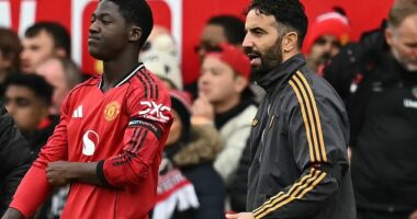 Kobbie Mainoo has struggled for playing time this season under Ruben Amorim